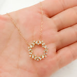 Load image into Gallery viewer, NT402348. 14K Solid Gold Diamond and Gemstone Necklace