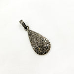 Load image into Gallery viewer, DP227. Diamond Sterling Silver Drop Pendant