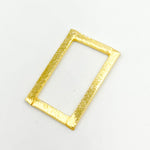 Load image into Gallery viewer, Shop 20MM Gold-plated Sterling Silver Brushed Rectangle Connector