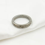 Load image into Gallery viewer, DE014. Diamond Black Rhodium Sterling Silver Ring