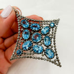 Load image into Gallery viewer, DSP014. Diamond Sterling Silver Diamond Pendant with Gemstone