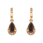 Load image into Gallery viewer, CMG00343C. 14K Solid Gold Brown Diamond Drop Charm