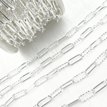Load image into Gallery viewer, 925 Sterling Silver Paperclip Link Chain