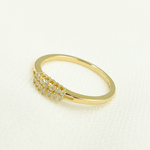 Load image into Gallery viewer, 14K Solid Gold Diamond Ring.