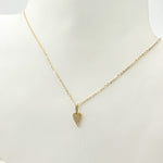 Load image into Gallery viewer, PHE38753. 14K Solid Gold Heart Shape Diamond Necklace