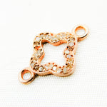 Load image into Gallery viewer, DC905. Diamond Sterling Silver Flower Connector