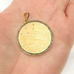 Load image into Gallery viewer, Shop Diamond Sterling Silver Round Pendants