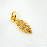 Load image into Gallery viewer, DC299. Diamond Sterling Silver Marquise Shape Charm