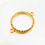 Load image into Gallery viewer, DC885. Diamond Sterling Silver Round Connector