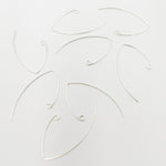 Load image into Gallery viewer, Sterling Silver V Shape Ear Wire