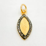 Load image into Gallery viewer, DC783. Diamond Sterling Silver Marquise Pendant