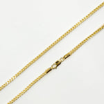 Load image into Gallery viewer, 080HVI2004000. 14K Solid Yellow Gold Franco Hollow Chain Necklace