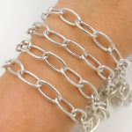 Load image into Gallery viewer, Z64SS. Sterling Silver Smooth Oval Link Chain