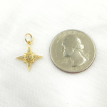 Load image into Gallery viewer, GDP461. 14k Solid Gold Diamond Star Charm