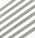 Load image into Gallery viewer, Shop now Silver Oxidized Curb Chain