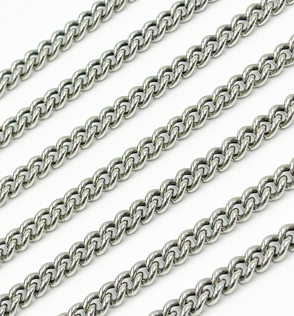 Shop now Silver Oxidized Curb Chain