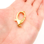 Load image into Gallery viewer, 26MM Gold-plated Sterling Silver Oval Trigger Clasp