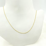 Load image into Gallery viewer, 14K Solid Yellow Gold Rolo Chain