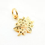 Load image into Gallery viewer, DC443. Diamond Sterling Silver Lotus Charm