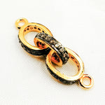 Load image into Gallery viewer, Buy Diamond Sterling Silver Oval Link Connector