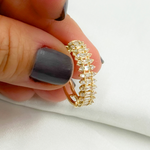 Load image into Gallery viewer, EHJ56873. 14k Solid Gold Diamond Hoops