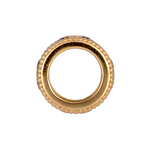 Load image into Gallery viewer, Shop 14K Solid Gold Black Enamel and Diamond Clover Design Ring Charm