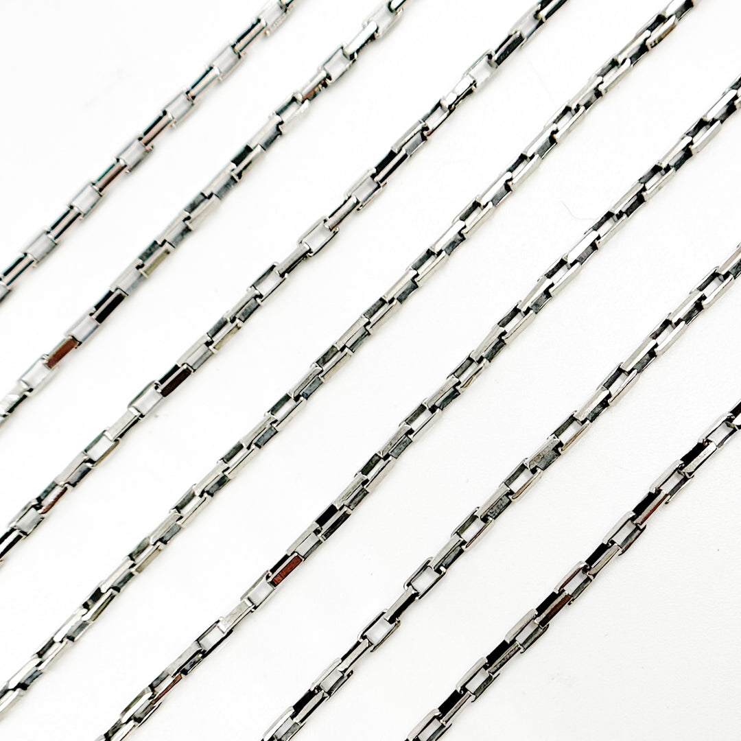 Shop Oxidized Silver Box Chain
