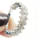 Load image into Gallery viewer, 14K Solid Gold Diamond Band Ring.
