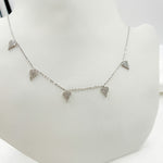 Load image into Gallery viewer, NT404468. 14K Solid Gold Diamond Heart Shape Dangle Necklace