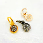 Load image into Gallery viewer, DC289. Diamond Sterling Silver Round Mini Charm