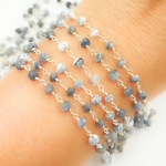 Load image into Gallery viewer, DEN14. Dendrite Opal 925 Sterling Silver Wire Chain