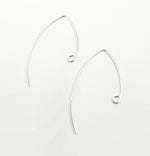 Load image into Gallery viewer, 925 Sterling Silver V Shape Ear Wire. 5006455
