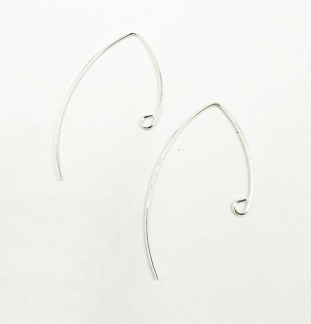 925 Sterling Silver V Shape Ear Wire. 5006455