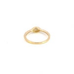 Load image into Gallery viewer, 14k Solid Gold Diamond Eye Ring.