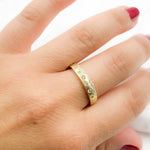 Load image into Gallery viewer, 14K Solid Gold Diamond and Multi Sapphire Band Ring.