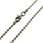 Load image into Gallery viewer, 2BEADN. Black Rhodium Bead Necklace