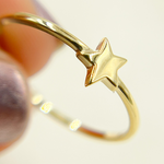 Load image into Gallery viewer, 14K Gold Star Ring. RFZ17548