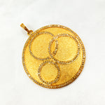 Load image into Gallery viewer, DP257. Diamond Sterling Silver Round Pendant