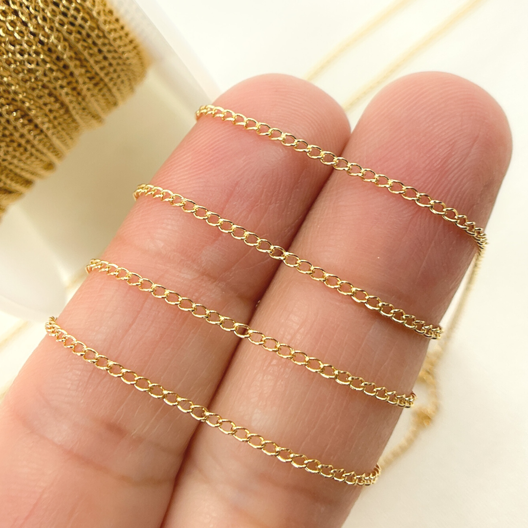 1120CGF. 14K Gold Filled Curb Link Chain
