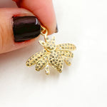 Load image into Gallery viewer, DC022. Diamond Sterling Silver Bee Pendant