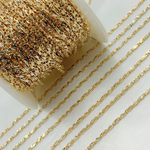 Load image into Gallery viewer, Gold Plated Sterling Silver Two-Tone Diamond Bar Link