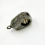 Load image into Gallery viewer, DC667. Diamond & Sterling Silver Magnetic Bail Clasp