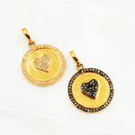 Load image into Gallery viewer, DP660. Diamond Sterling Silver Round Heart Pendant