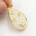 Load image into Gallery viewer, Sterling Silver Drop Enamel Pendants
