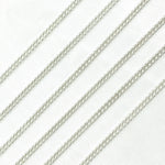 Load image into Gallery viewer, Sterling Silver Curb Link Chain