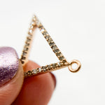 Load image into Gallery viewer, DC265. Diamond Sterling Silver Triangle Connector