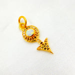 Load image into Gallery viewer, Buy Now Diamond Silver Arrow Mini Charm with Gemstone