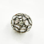 Load image into Gallery viewer, DC809. Diamond & Sterling Silver Round Bead