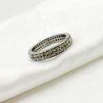 Load image into Gallery viewer, DE014. Diamond Black Rhodium Sterling Silver Ring