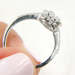 Load image into Gallery viewer, 14K Solid Gold Diamond Heart Ring.